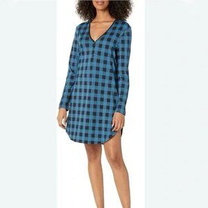 COSABELLA Ski Trip Long Sleeve Sleepshirt Loungewear in Malawi Plaid Size 2X